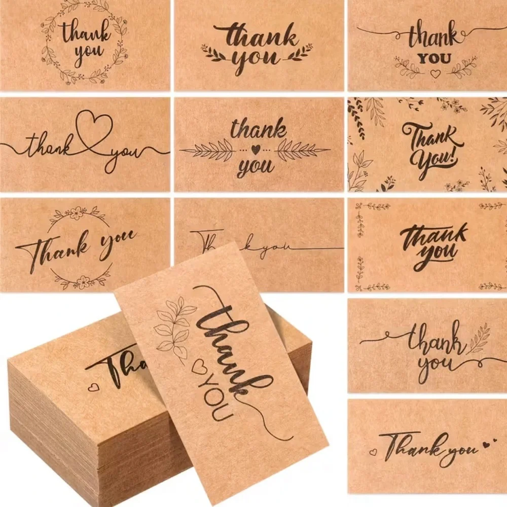 100 Assorted Thank You Cards